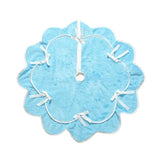 Velvet Bow Christmas Tree Skirts Soft Plush Stand Cover Xmas Decor