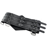 Nordic Viking Thor's Hammer Embossed Wide Belt