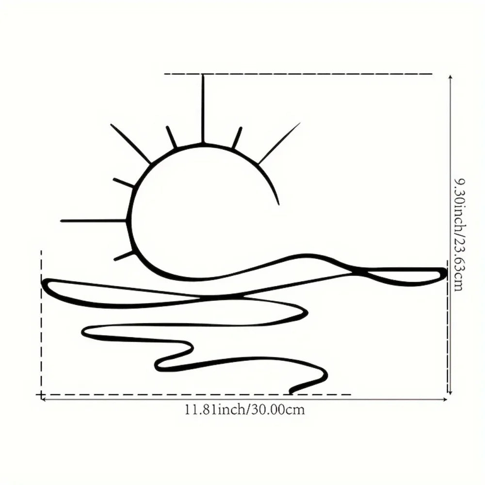 Sunrise Iron Wall Decor Metal Wall Art
