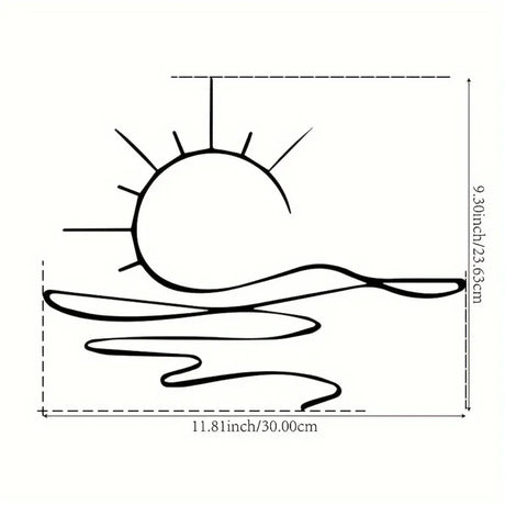 Sunrise Iron Wall Decor Metal Wall Art