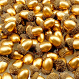 30/60pcs Golden Acorns Floral Christmas Decorations Tabletop Ornaments