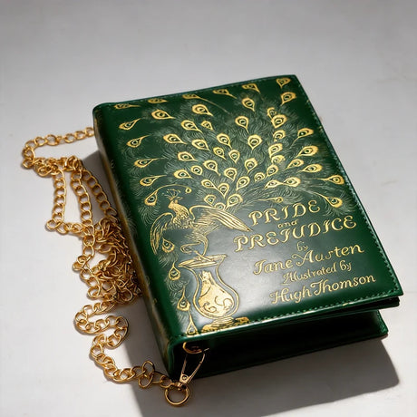Pride and Prejudice Green Purse Handbag for Book Lovers
