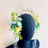 Forest Fae Woodland Elf Hair Crown Elven Cosplay Headpiece