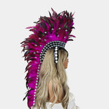 Handcrafted Feather Mohawk Headdresses Carnival Party Costumes