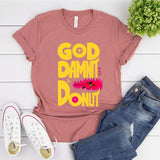 Dungeon Crawler Carl T-Shirt Goddamnit Donut Sci-Fi Book Lover Tee