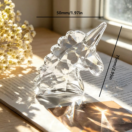 1PC Crystal Unicorn Sun Catcher Hanging Prism Window Home Decor