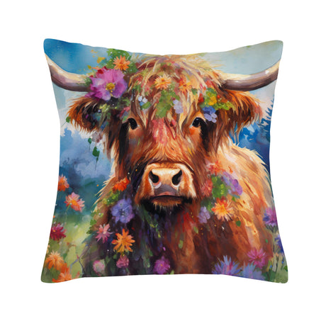 Bloss The Highland Cow Cushion Cover