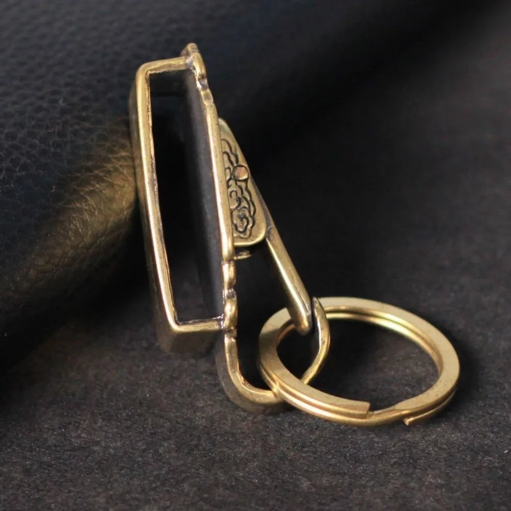 Fancy Pants Brass Keychain Belt Hook