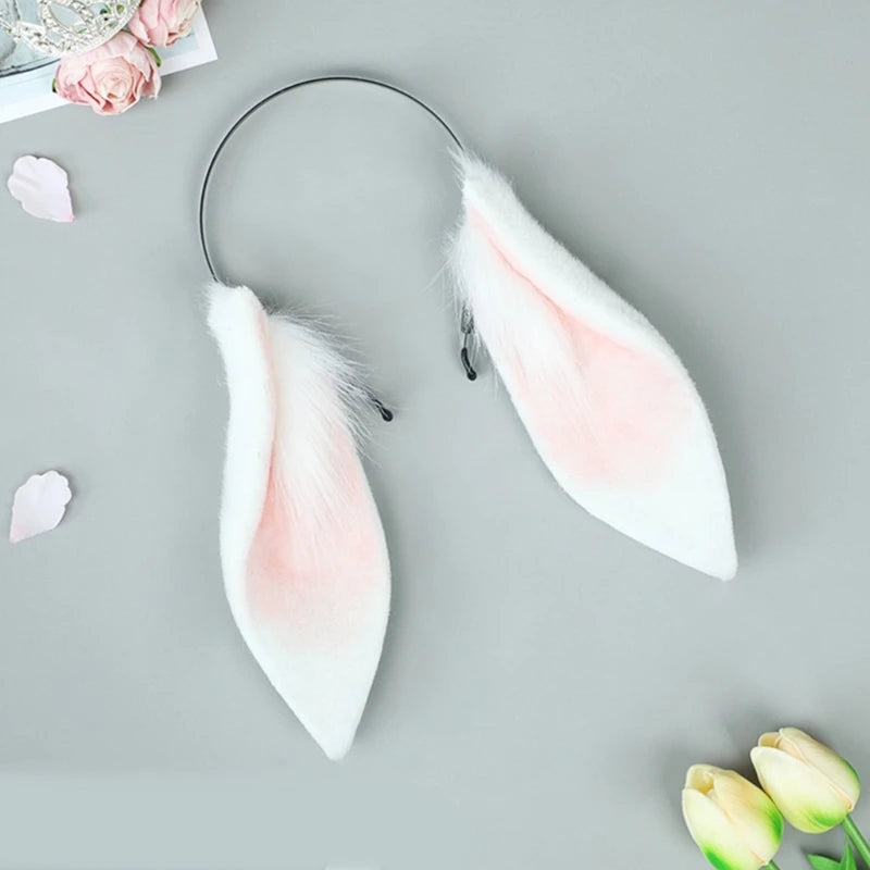 Flopsy Hare-Ear Headband Cosplay Rabbit Ears Furry Bunny Cosplay Accessories