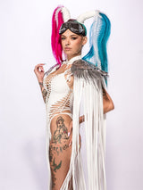 Lassiter's Sequins Long Tassel Wings Unisex Party Cape