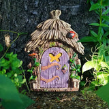 Miniature Fairy Elf Door Wooden 2D Printed Decor