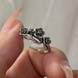 925 Sterling Silver Rings Adjustable for Stacking