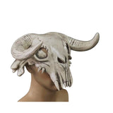 Bull Head Skull Mask Long Horn Totem Helmet Headwear Cosplay Costumes Props Latex Masks