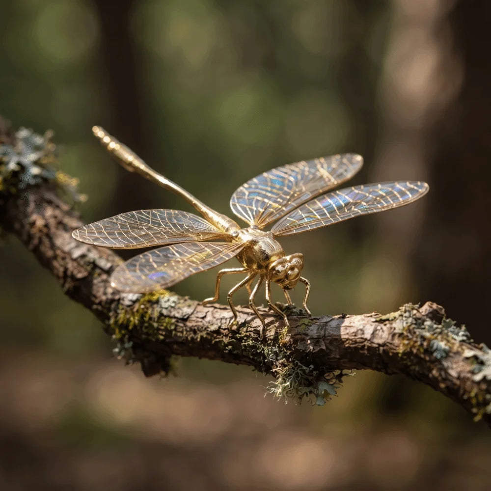 Handmade Dragonfly Ornament Tea Pet Decor Figurine
