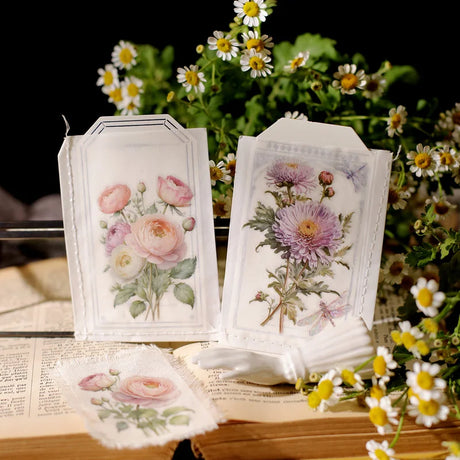 2 Sheet RUB ON Fairy Stickers Junk Journal Craft Transfer Rose Butterfly Stickers DIY Scrapbooking Craft Stickers