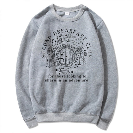Second Breakfast Club Sweatshirt LOTR The Shire Hobbit Jumper