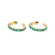 Colourful Zircon Gold Stud Earrings Mix'n'Match