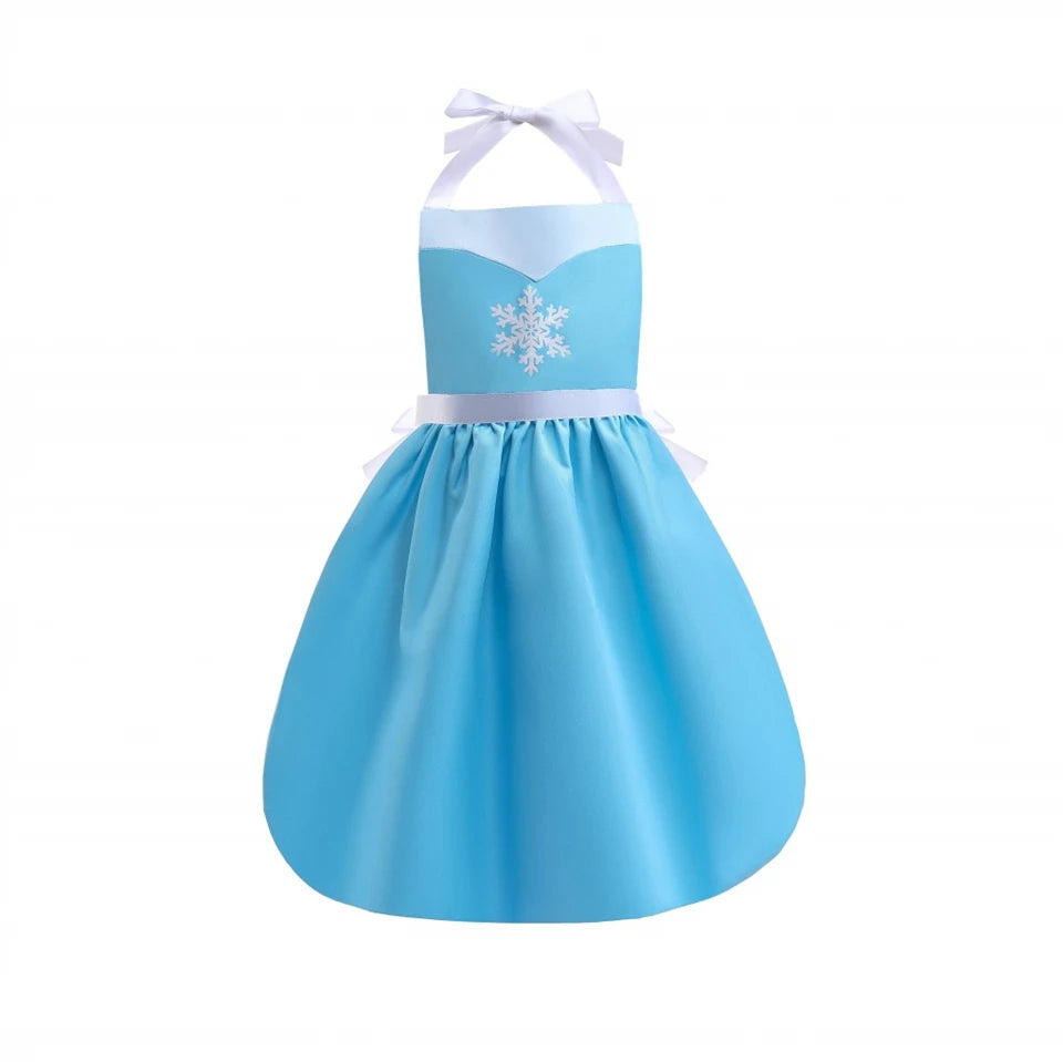 Mother Daughter Matching Clothing Apron Dresses Women Girls Halloween Cosplay Children Princess Coveralls