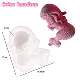 Mermaid Silicone Soap Moulds DIY Ocean Goddess Candle Resin Making Chocolate Mould