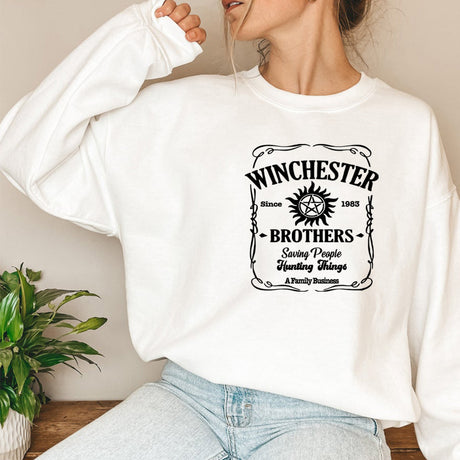 Supernatural Sweatshirt Sam and Dean Winchester Fan Sweater Pullover Jumper