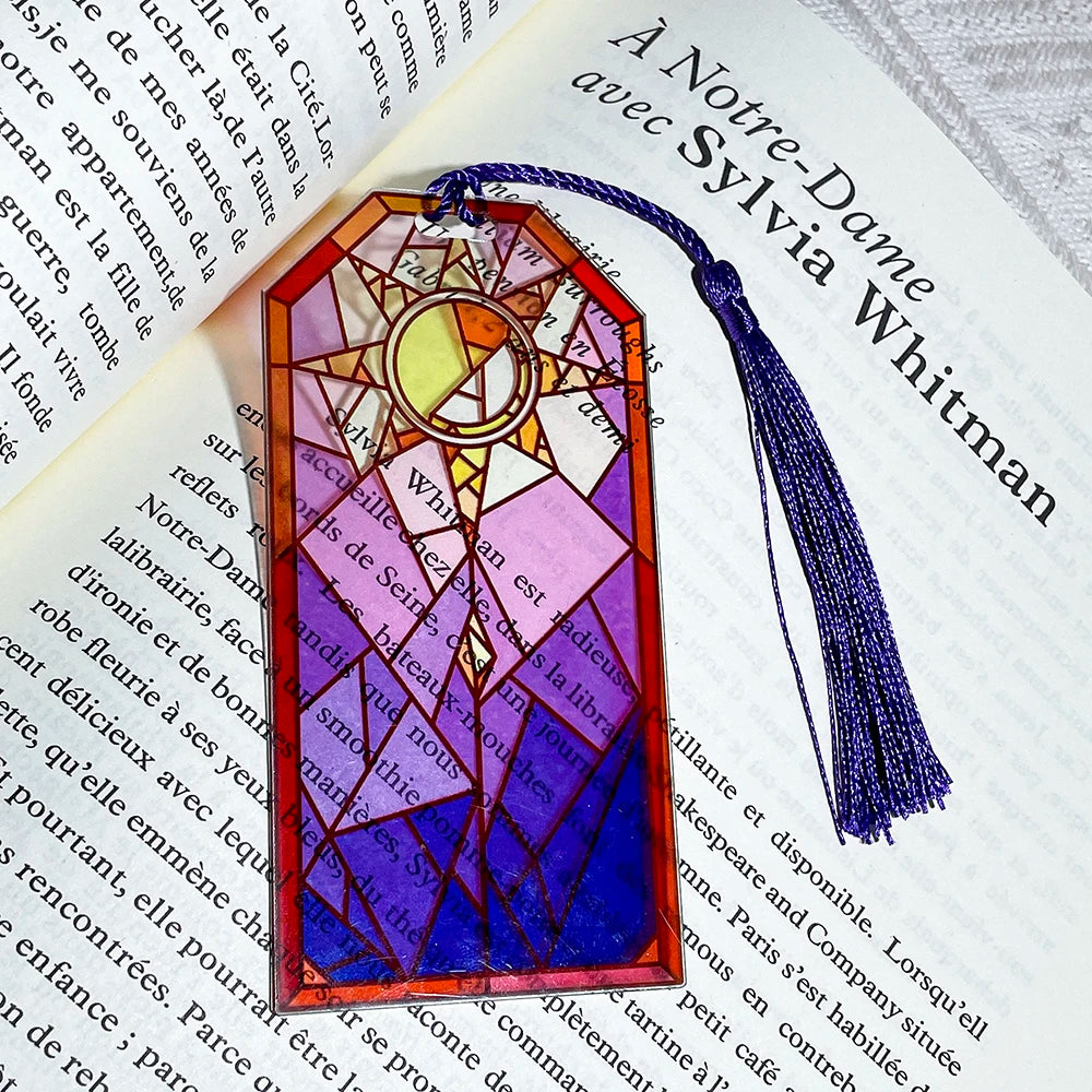 Two Sun and Moon Bookmarks for the Book Lovers