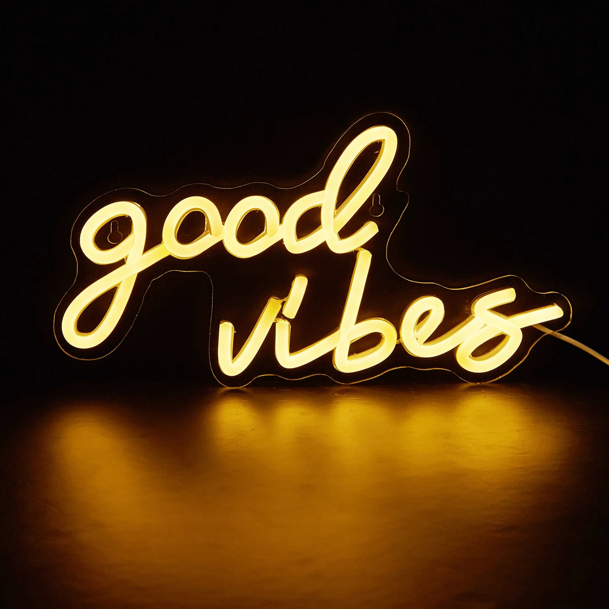 LED Neon Good Vibes USB Neon Signs Decor Lamp