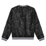 Kids Girls Sequinned Dance Bomber Jackets