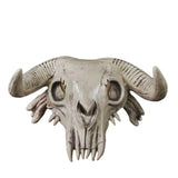 Bull Head Skull Mask Long Horn Totem Helmet Headwear Cosplay Costumes Props Latex Masks