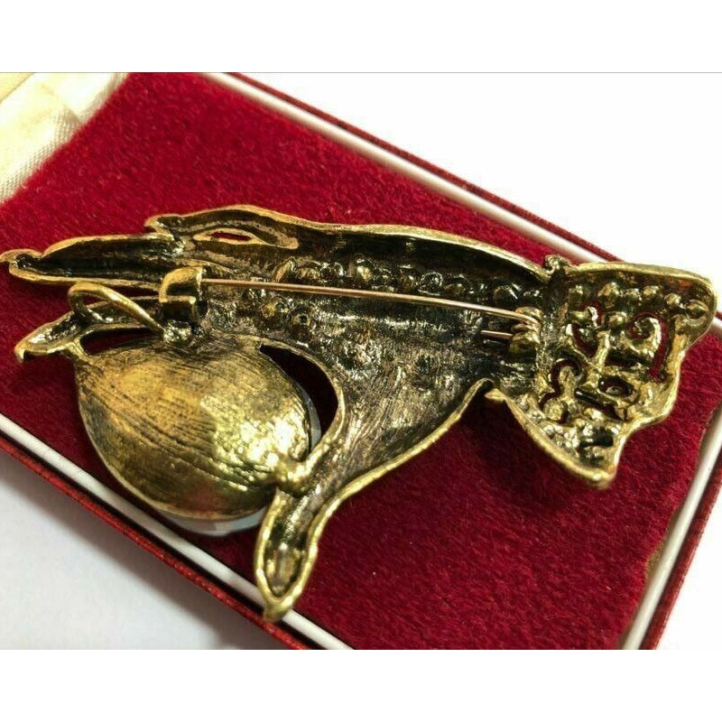 The Ruby Thief Crystal Brooch