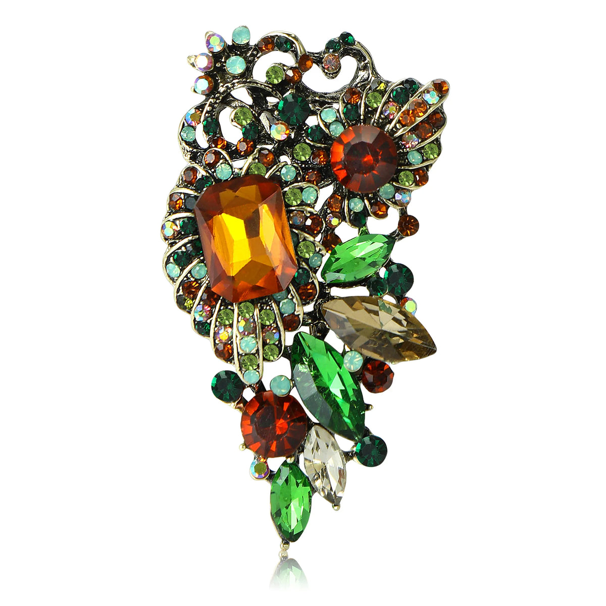 Rhinestones Flower Brooches