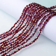3/4/6mm Rainbow Austria Bicone Crystal Beads AB Colour Faceted Glass Beads for DIY Jewellery Making