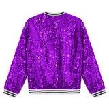 Kids Girls Sequinned Dance Bomber Jackets