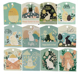 45pcs/lot Easter Bunny Hanging Tags DIY Gifts Wrapping