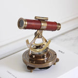 Antique Style Brass Navigational Compass Bubble Level Spyglass Desk Decor Nautical Home Decoration