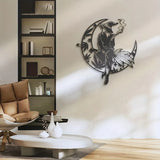 Moon Witch Metal Wall Art Home Decor