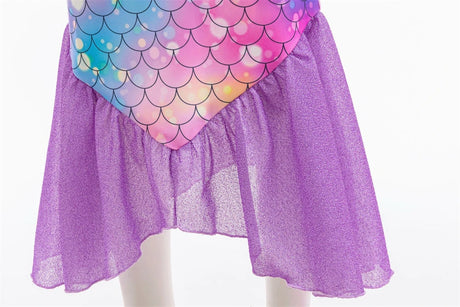 Little Girl Mermaid Ariel Princess Dress Halloween Cosplay Children's Birthday Party Costume