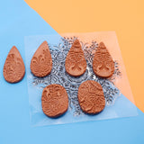 9cm Mandala Pottery Polymer Clay Texture Sheets Embossing Stamp
