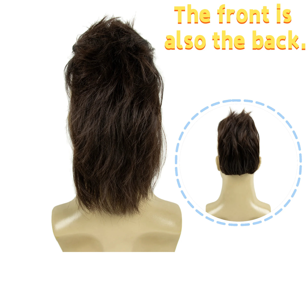 Mohawk Wig in Red & Black Adults Short Hair Wigs Halloween Costume Cosplay