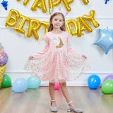 Girls' Long Sleeve Unicorn Dresses