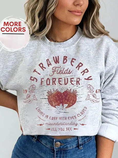 Beatles Strawberry Fields Rock Band Sweatshirt Jumper