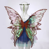 Fairy Elf Costume Wings, Ears, Wand and Hair Wreath Sets