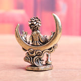 Little Prince Moon Brass Figurine Tea Pet