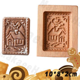 Wooden Cookie Mould Press Baking and Crafts