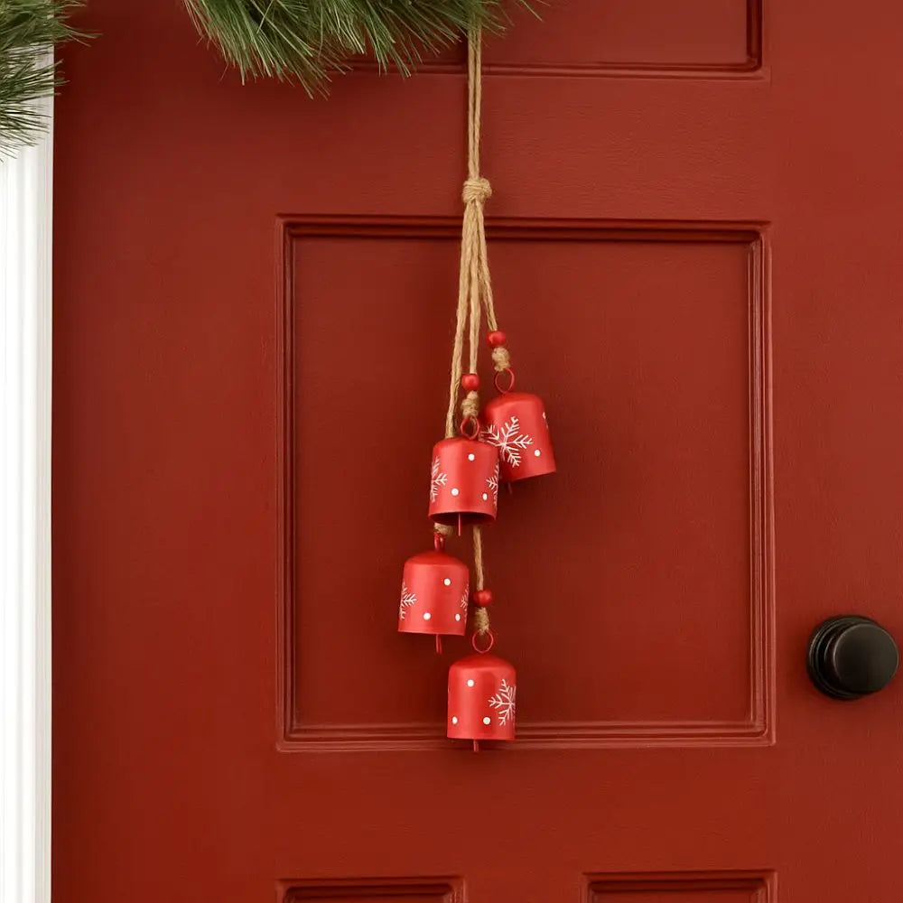 Christmas Bells String Iron Xmas Decoration