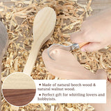 Wood Carving Spoon Blanks Carve Your Own Spoon Beech and Walnut DIY Wood Crafts Wood 5/10 PCS
