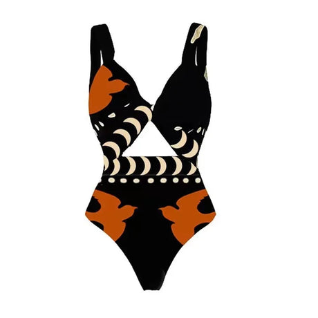 Island Graphic Summer Swimsuits Cover Up Pants Skirts Swimwear