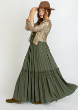 Girls Maxi Lace Chiffon Photoshoot Dresses For 3-15 Years