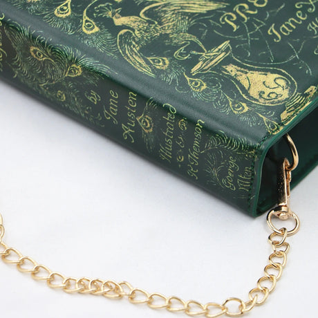 Pride and Prejudice Green Purse Handbag for Book Lovers
