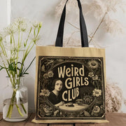 W-Weird G-Girls Club Storage Bags Double-Sided Print Canvas Tote Bag Large Capacity Shopping Bag