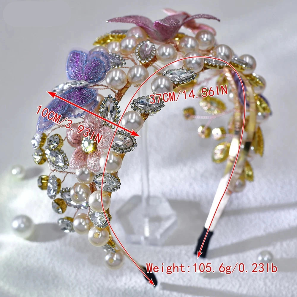 The Fae Queen Tiara Pearl Headband